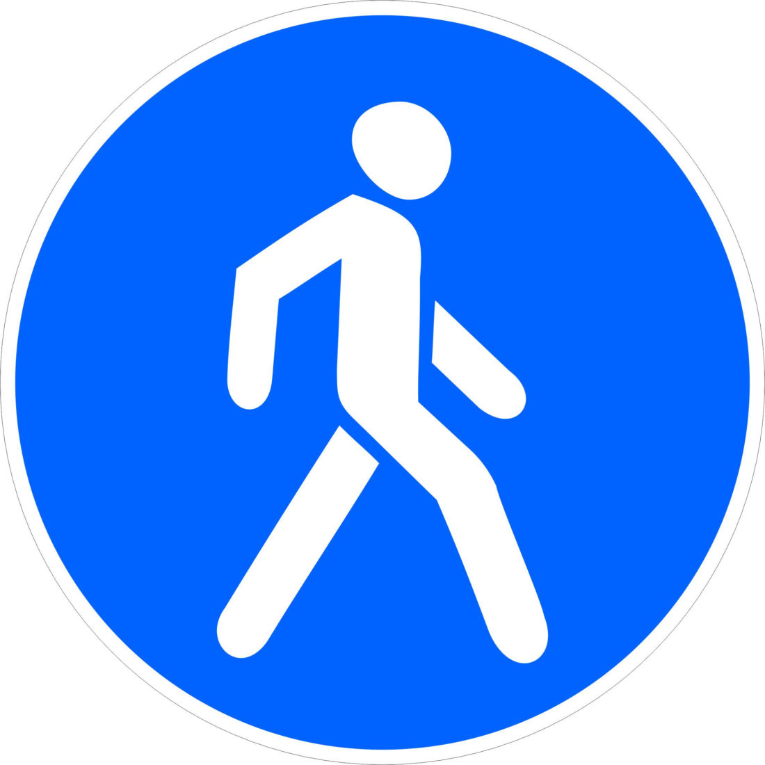 Знак пешеходная дорожка