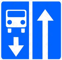 Дорожный знак 5.11 Дорога с полосой для маршрутных  транспортных средств