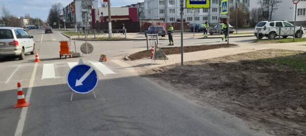 Дорожная разметка в Ленинградской области