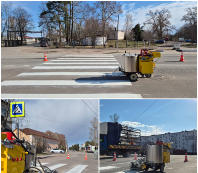 Дорожная разметка Термопластиком