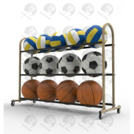 Тележка для мячей, передвижная