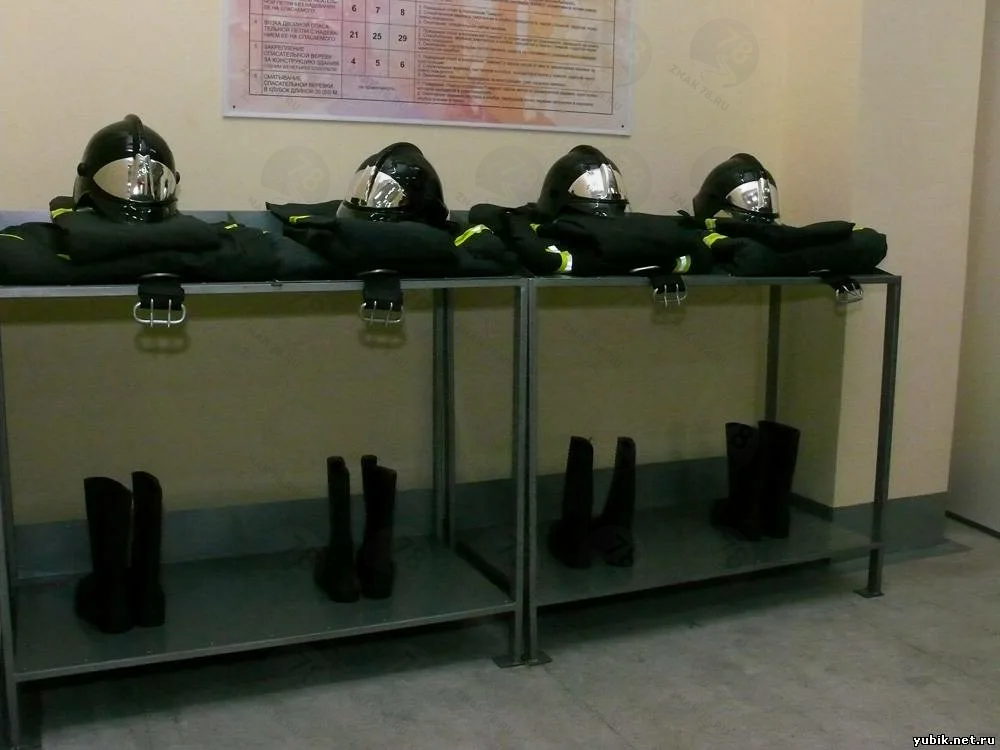 Стол для хранения боевой одежды пожарного и снаряжения СТБО-2 Стол для хранения боевой одежды пожарного и снаряжения СТБО-2